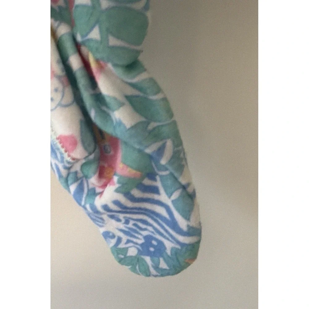 VTG Dr. Denton's Deadstock Baby blanket sleeper Zoo Word Wildlife Fdn 6M Fleece